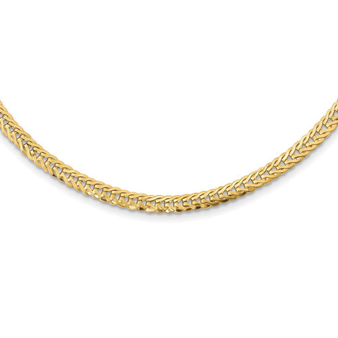 14k Polished Fancy Link 17in Necklace-WBC-SF2815-17