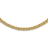 14K Polished & Textured Quadruple Link Necklace-WBC-SF2830-18