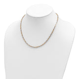 14K Two-Tone Polished Fancy Link Necklace-WBC-SF2833-18