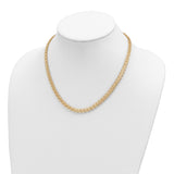 14K Polished D/C Fancy Link Necklace-WBC-SF2837-18