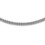 14K White Gold Polished D/C Fancy Link Necklace-WBC-SF2838-18