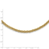 14K Polished Fancy Link Necklace-WBC-SF2840-18.5
