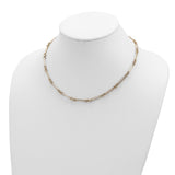 14K Polished Fancy Link Necklace-WBC-SF2843-17.5