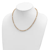 14K Polished Fancy Link Necklace-WBC-SF2845-18