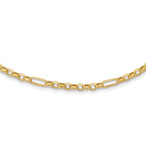 14K Polished Fancy Link Necklace-WBC-SF2845-18