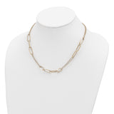 14k Polished Multi Link 17.75in Necklace-WBC-SF2848-17.75