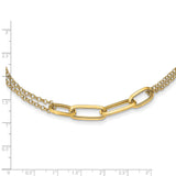 14k Polished Multi Link 17.75in Necklace-WBC-SF2848-17.75