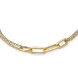 14k Polished Multi Link 17.75in Necklace-WBC-SF2848-17.75