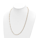 14K Polished Fancy Oval Link Necklace-WBC-SF2849-24