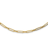 14K Polished Fancy Oval Link Necklace-WBC-SF2849-24