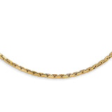 14k Polished Fancy 3.5mm Round Box Necklace-WBC-SF2856-17