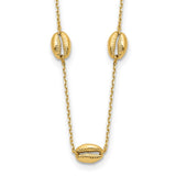 14k 5-Station Shell 18in Necklace-WBC-SF2895-18