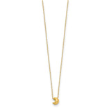 14k Polished Puffed Moon 16.5in Necklace-WBC-SF2899-16.5