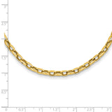 14k 18in 4.5mm Polished Fancy Link Necklace-WBC-SF425-18