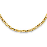 14k 18in 4.5mm Polished Fancy Link Necklace-WBC-SF425-18