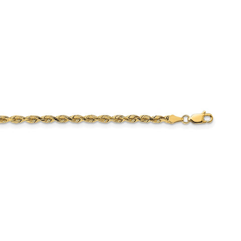 14k 3mm D/C Silky Quintuple Rope Chain-WBC-SKRD025-20