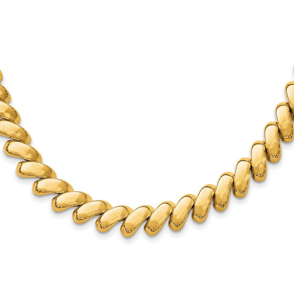 14k Polished San Marco Necklace-WBC-SM16-17