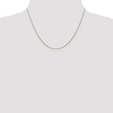 14k .8mm Round Snake Chain-WBC-SNA060-18