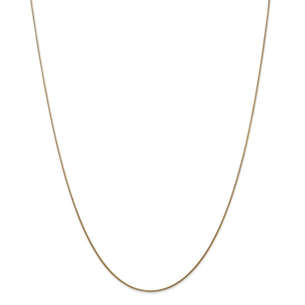 14k .8mm Round Snake Chain-WBC-SNA060-24