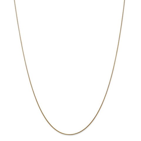 14k .8mm Round Snake Chain-WBC-SNA060-24