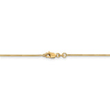 14k .9mm Round Snake Chain-WBC-SNA080-18