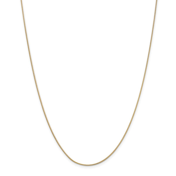 14k .9mm Round Snake Chain-WBC-SNA080-24