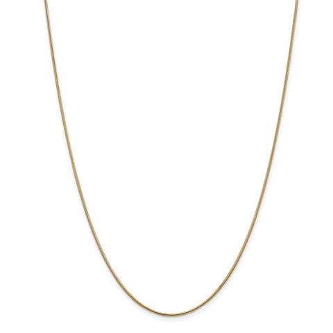 14k 1.1mm Round Snake Chain-WBC-SNA100-18