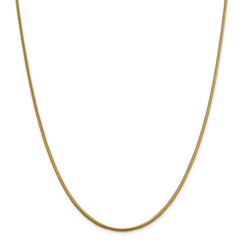 14k 1.85mm Round Snake Chain-WBC-SNA180-24