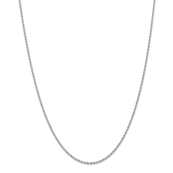 14k WG 2.0mm Regular Rope Chain-WBC-W014S-20