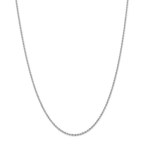 14k WG 2.0mm Regular Rope Chain-WBC-W014S-20