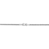 14k WG 2.25mm Regular Rope Chain-WBC-W016S-18