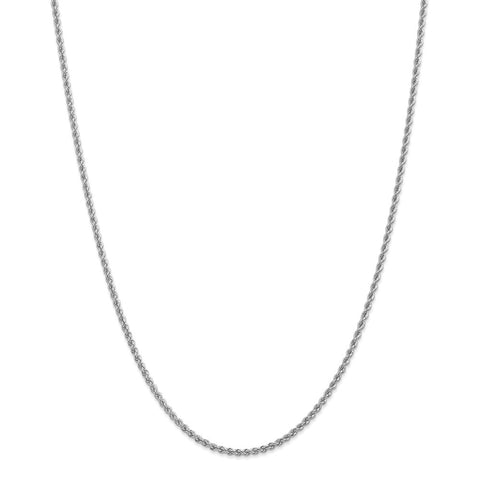 14k WG 2.25mm Regular Rope Chain-WBC-W016S-26