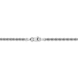 14k WG 2.5mm Regular Rope Chain-WBC-W018S-18