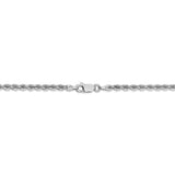 14K WG 2.75mm Regular Rope Chain-WBC-W021S-20