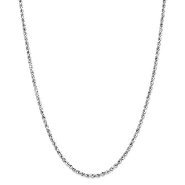 14K WG 2.75mm Regular Rope Chain-WBC-W021S-20