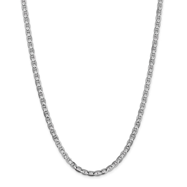 14k WG 4.5mm Concave Anchor Chain-WBC-WCA120-22