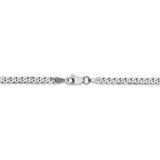 14k WG 2.9mm Flat Beveled Curb Chain-WBC-WFBU080-16
