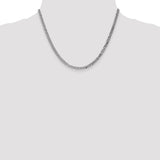 14k WG 3.9mm Flat Beveled Curb Chain-WBC-WFBU100-18