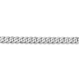 14k WG 4.75mm Flat Beveled Curb Chain-WBC-WFBU120-20