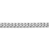 14k WG 5.75mm Flat Beveled Curb Chain-WBC-WFBU140-20