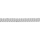 14k WG 6.25mm Flat Beveled Curb Chain-WBC-WFBU160-24