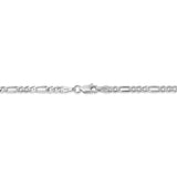 14k WG 3mm Flat Figaro Chain-WBC-WFIG080-20