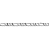 14k WG 4mm Flat Figaro Chain-WBC-WFIG100-18