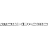 14k WG 4mm Flat Figaro Chain-WBC-WFIG100-20