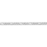 14k WG 4.5mm Flat Figaro Chain-WBC-WFIG120-20