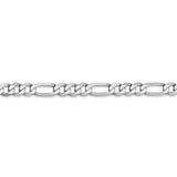 14k WG 5.5mm Flat Figaro Chain-WBC-WFIG140-24