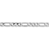 14k WG 6mm Flat Figaro Chain-WBC-WFIG160-24