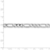 14k WG 6mm Flat Figaro Chain-WBC-WFIG160-20