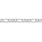 14k WG 7mm Flat Figaro Chain-WBC-WFIG180-22