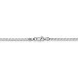 14k WG 1.3mm Franco Chain-WBC-WFRA040-20